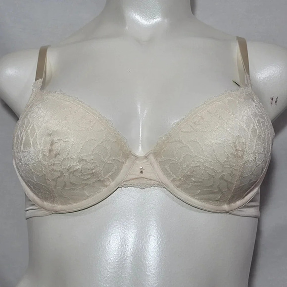 34B‎ Lily Of France Extreme Sensational Cut Sew UW Bra Ivory NWT - Picture 3 of 6